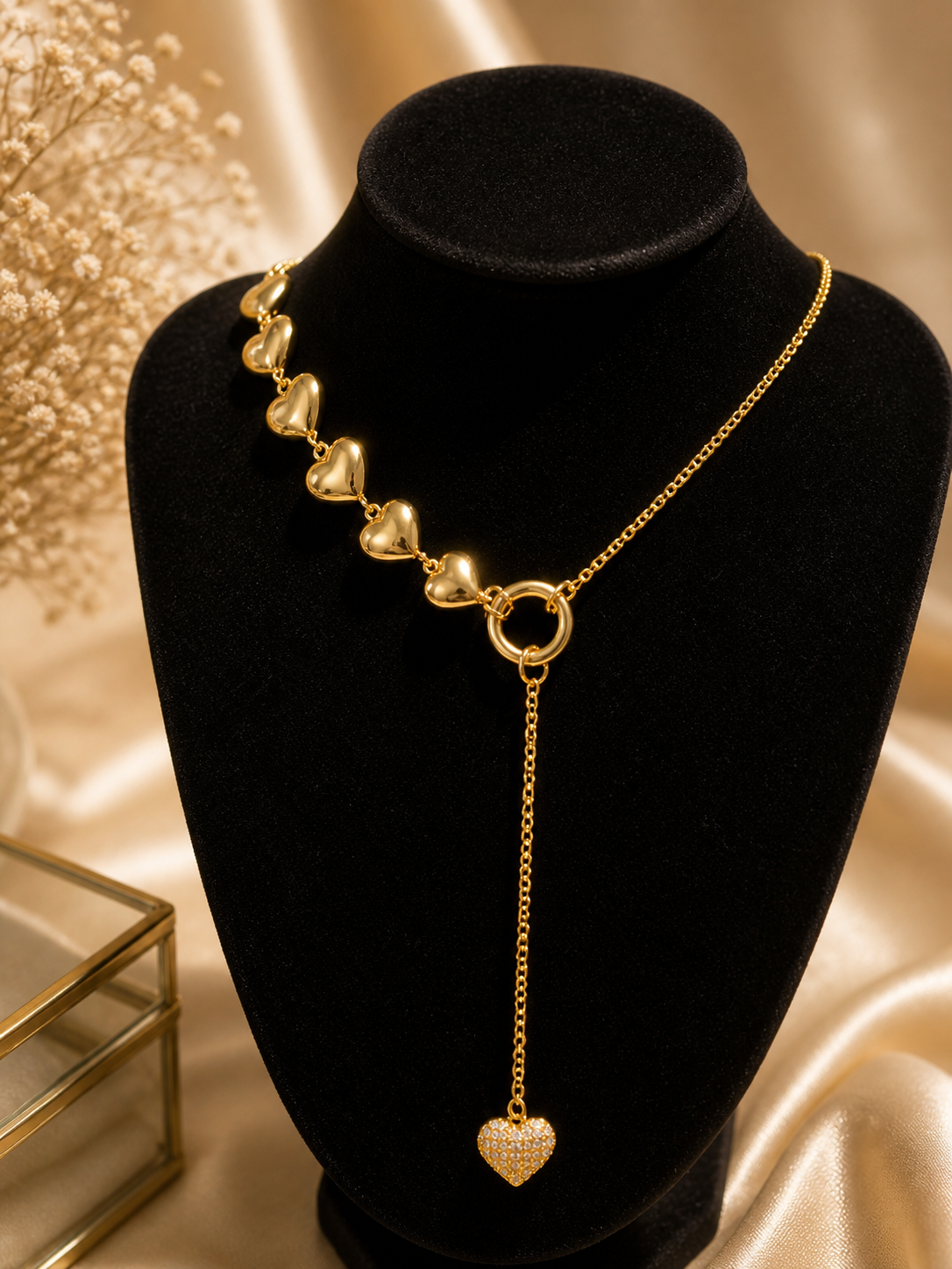 Golden Hearts Necklace
